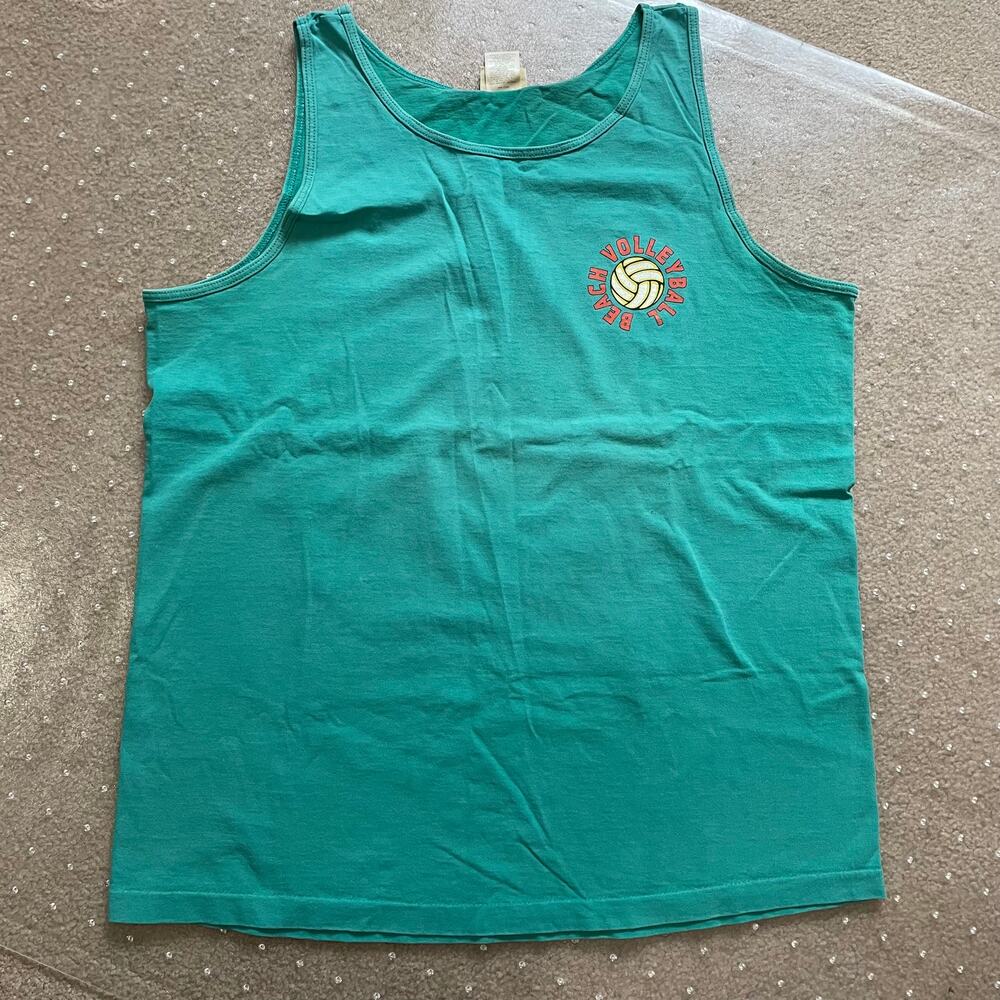Vintage St Johns Bay Mens Large Tank Top Beach Volleyball